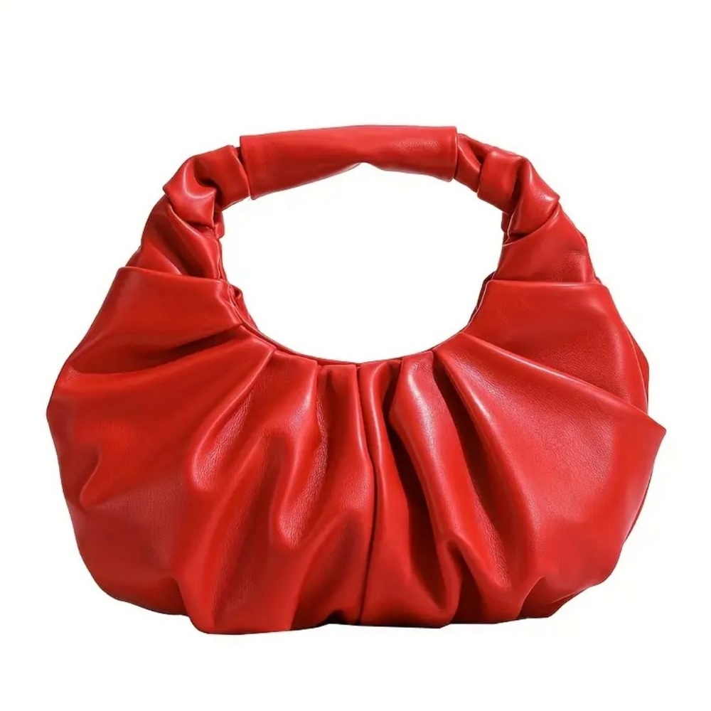 Ruched Red Bag